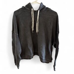 Aerie Ribbed Crop Hoodie